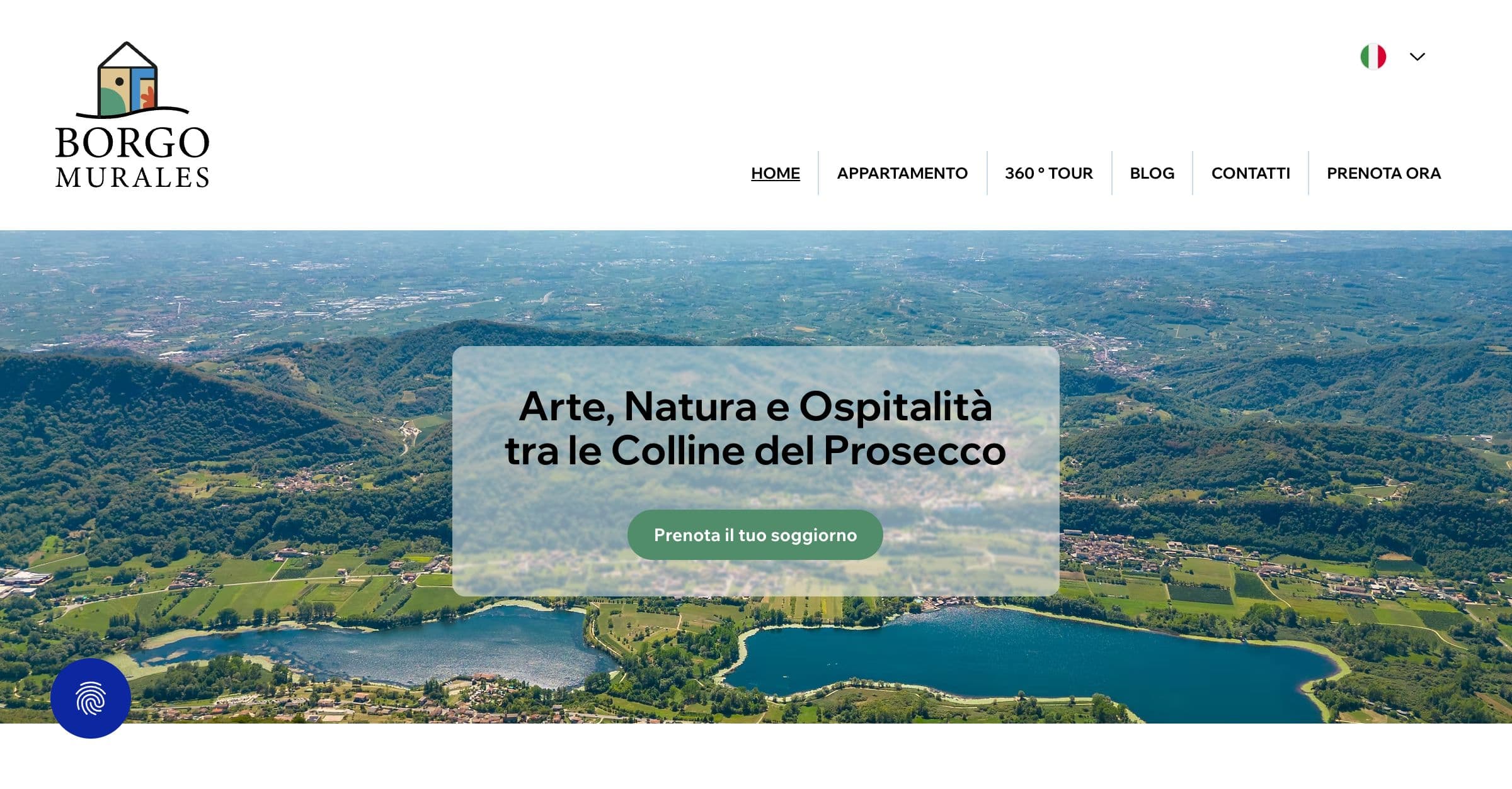 Home del sito di Borgo Murales